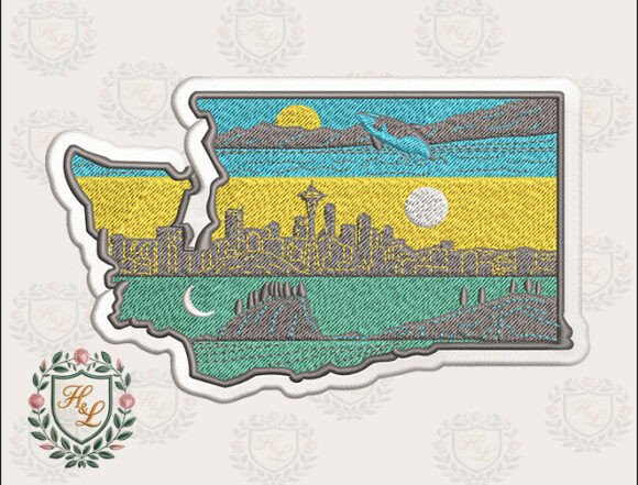Download Layers of Washington Embroidery Files - Premium Resources